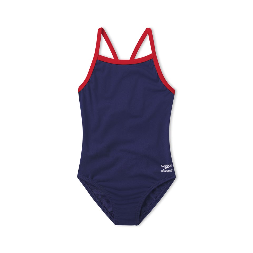 Girl's Endurance+ Flyback One Piece Navy