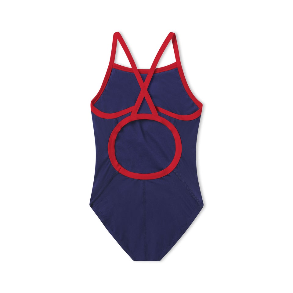 Girl's Endurance+ Flyback One Piece Navy