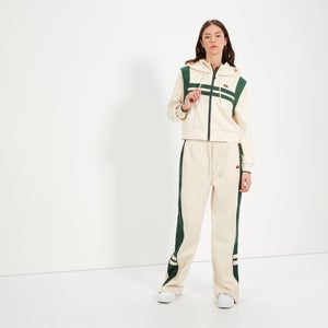 Crop-Trainingstop Perna für Damen, Cremeweiß