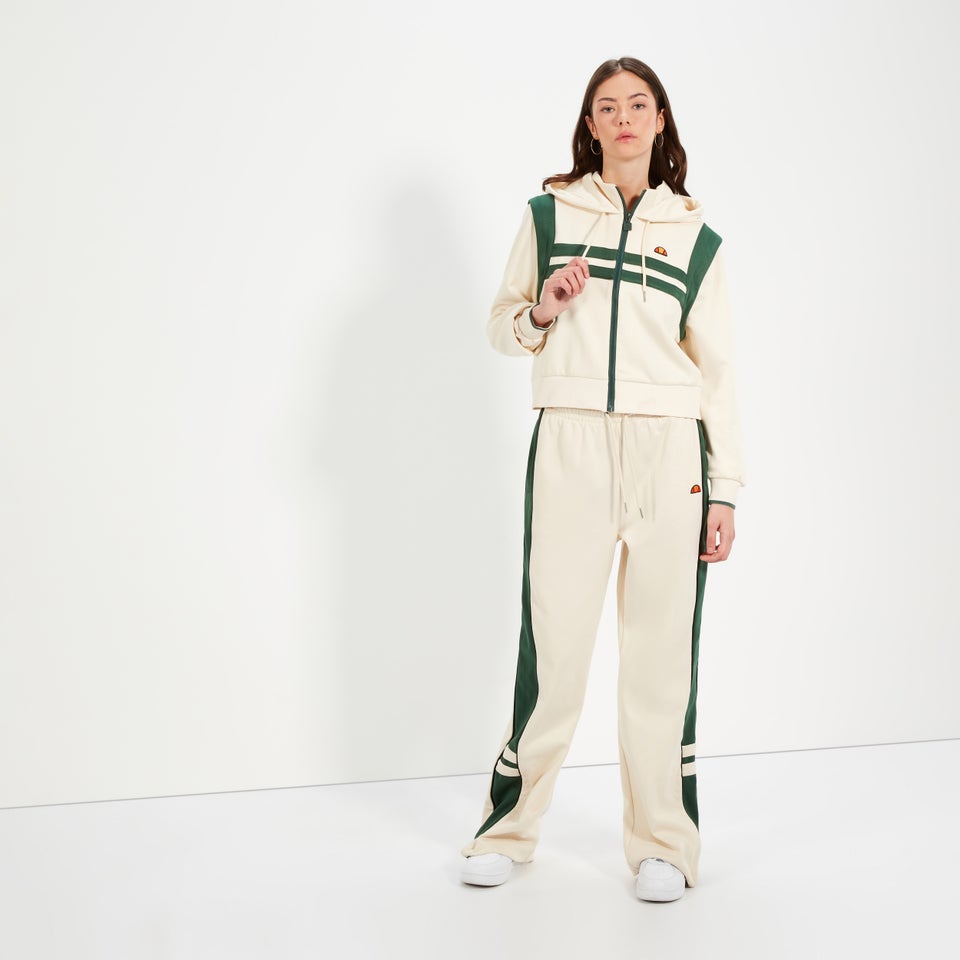 Crop-Trainingstop Perna für Damen, Cremeweiß