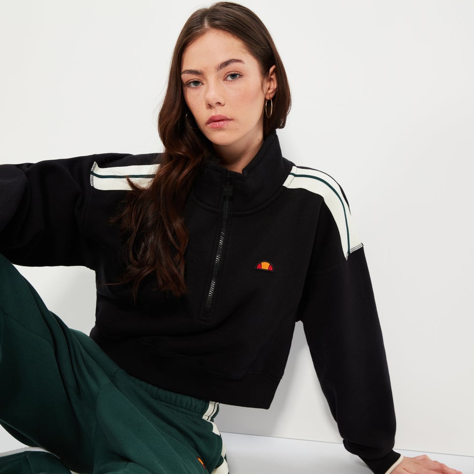 Crop-Sweatshirt Innocenzo für Damen, Schwarz