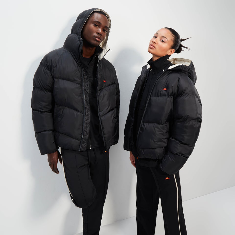 Gefütterte Feira Jacke, Schwarz