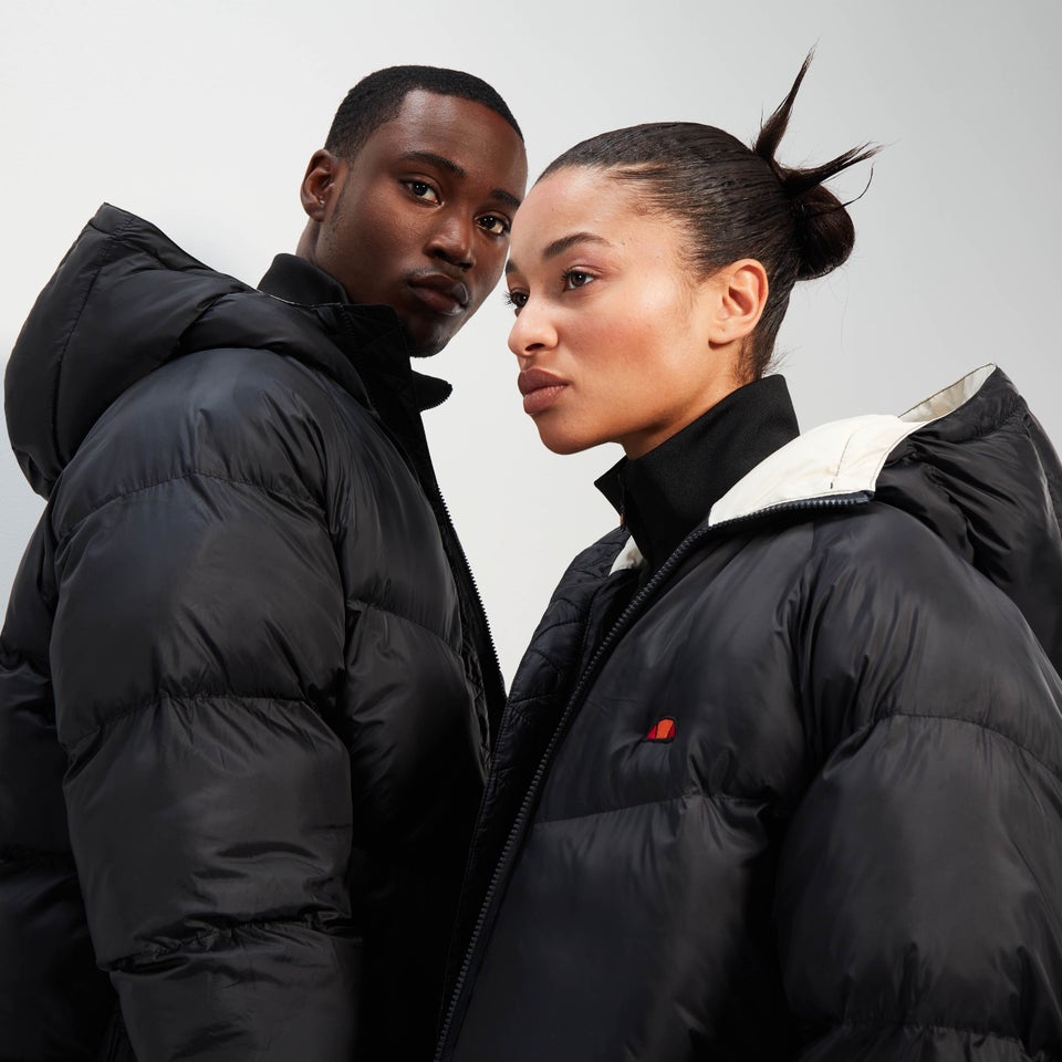 Gefütterte Feira Jacke, Schwarz