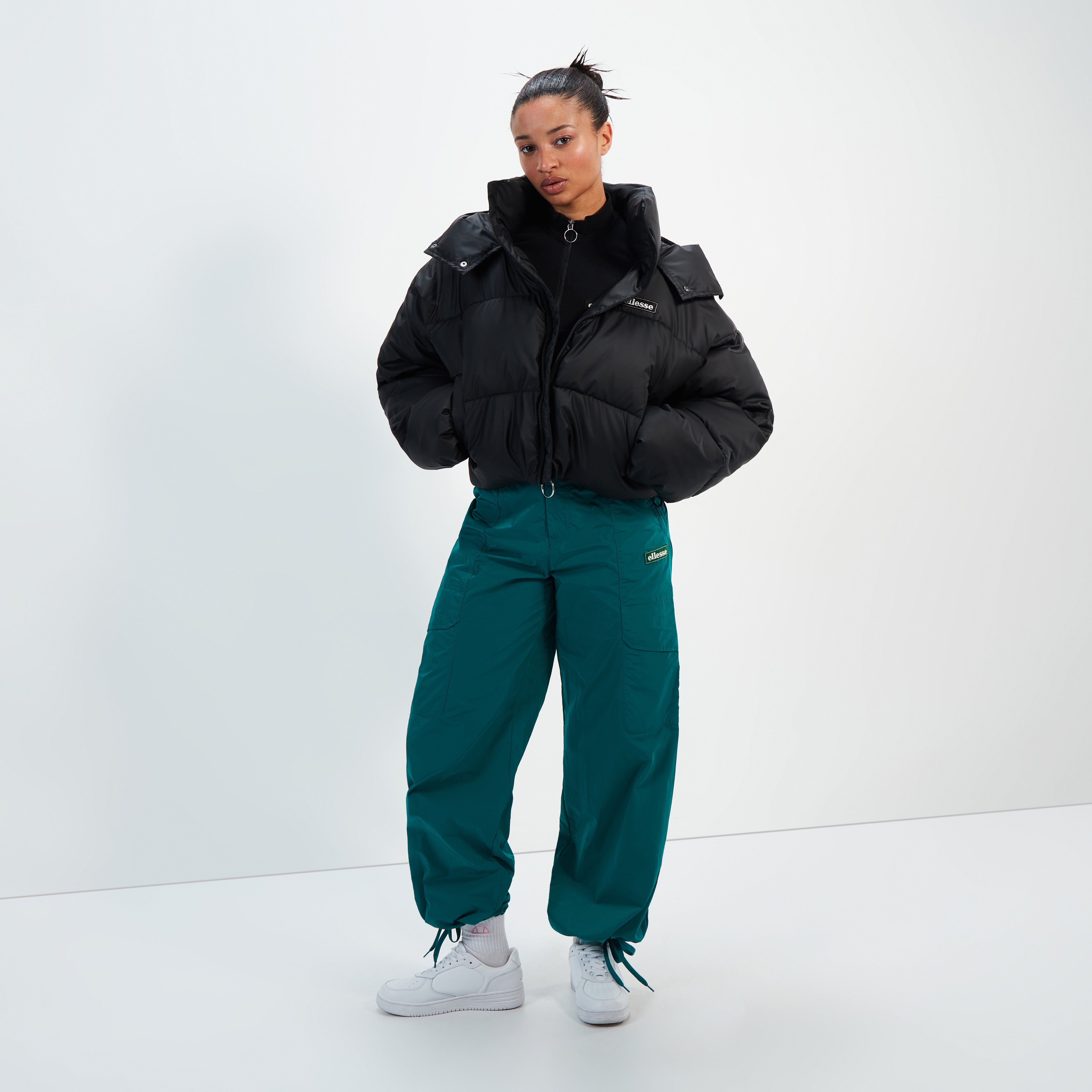 Women's Casagrande Padded Jacket Black | ellesse UK