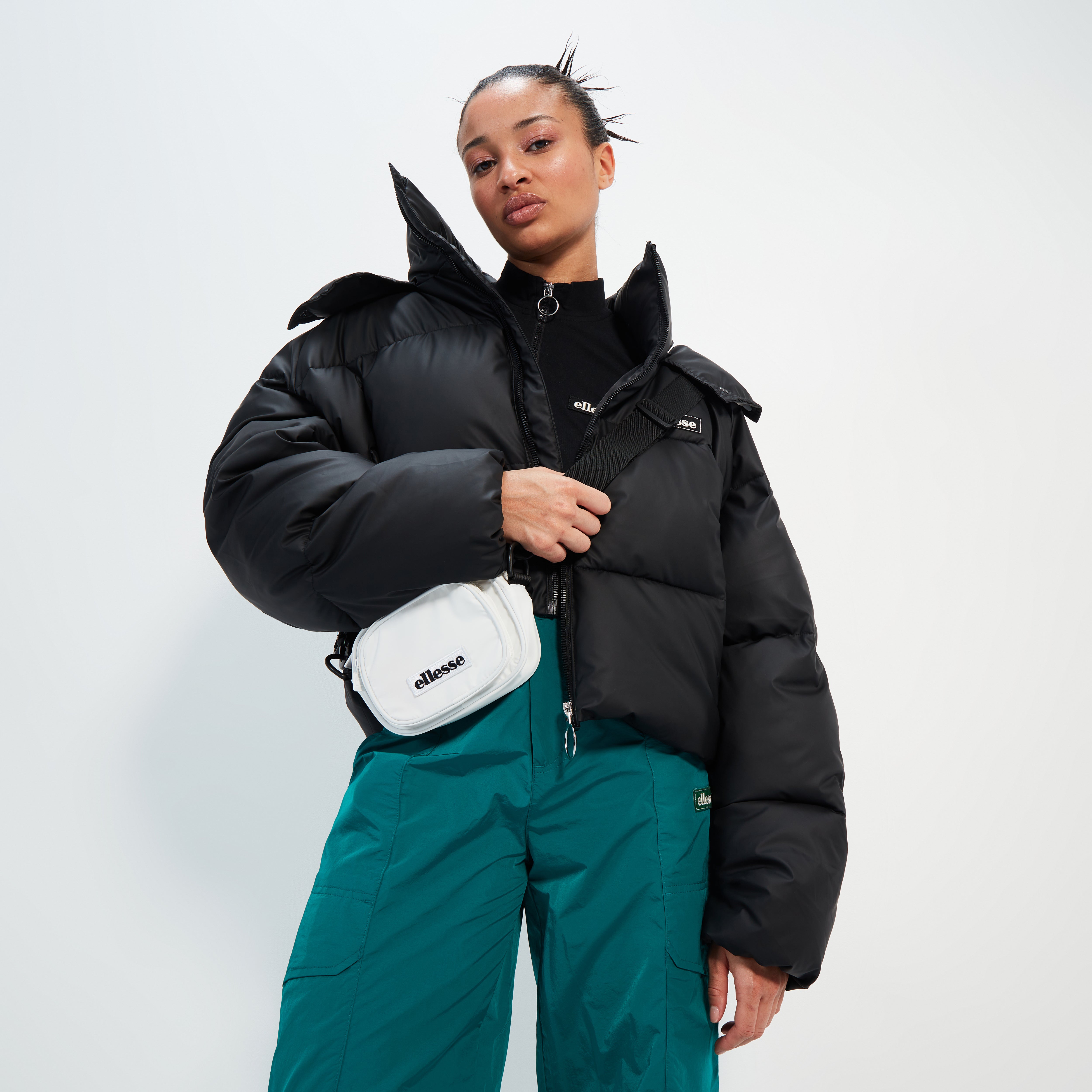 Women's Casagrande Padded Jacket Black | ellesse UK