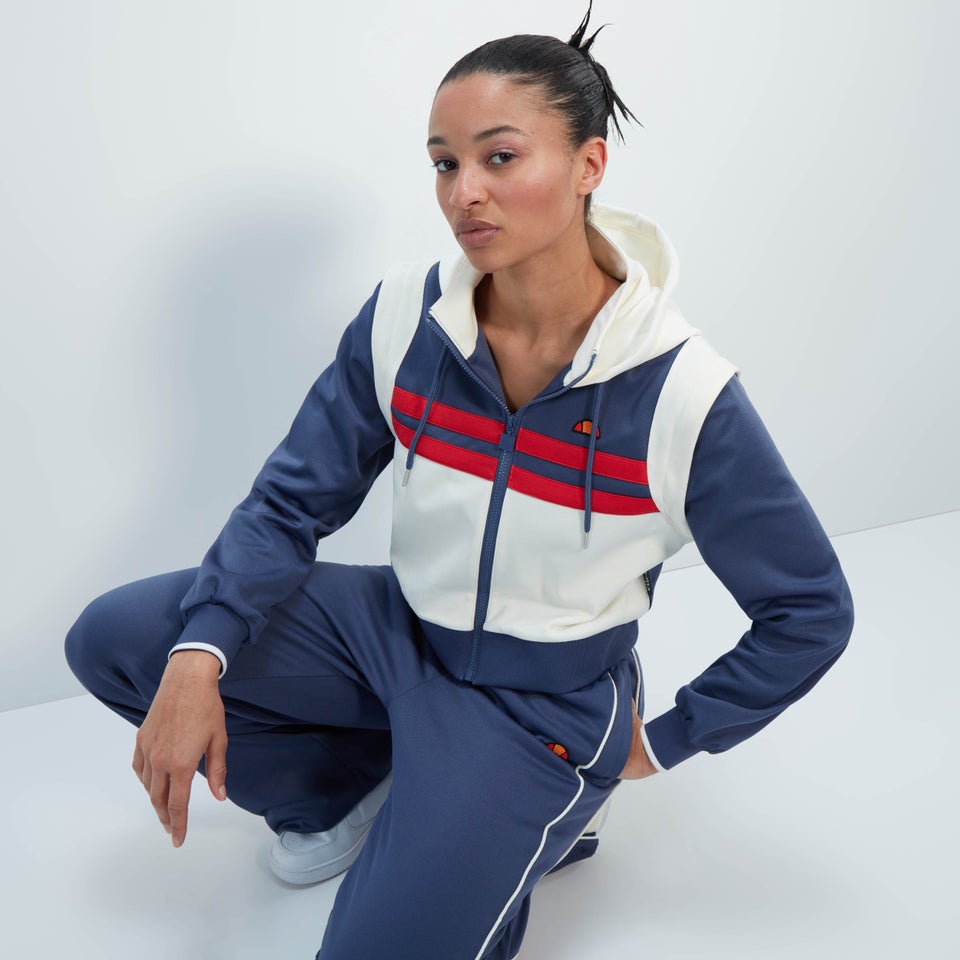 Women's Perna Crop Track Top Dark Blue