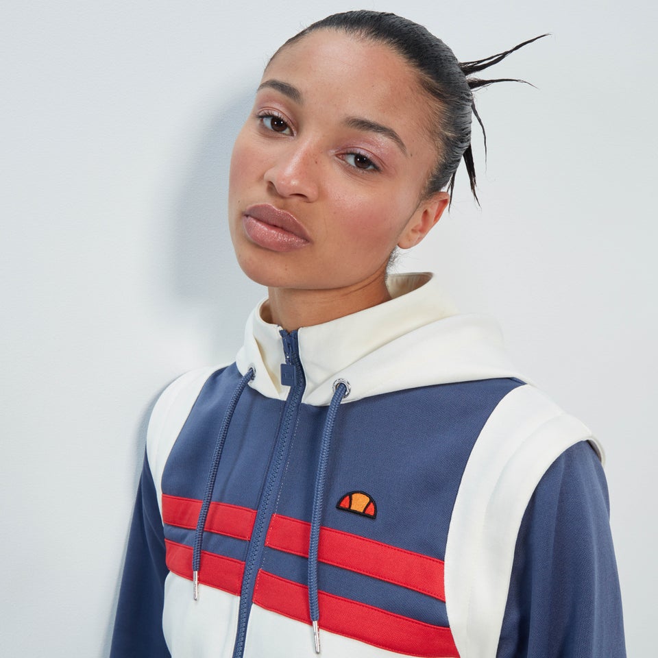 Women's Perna Crop Track Top Dark Blue