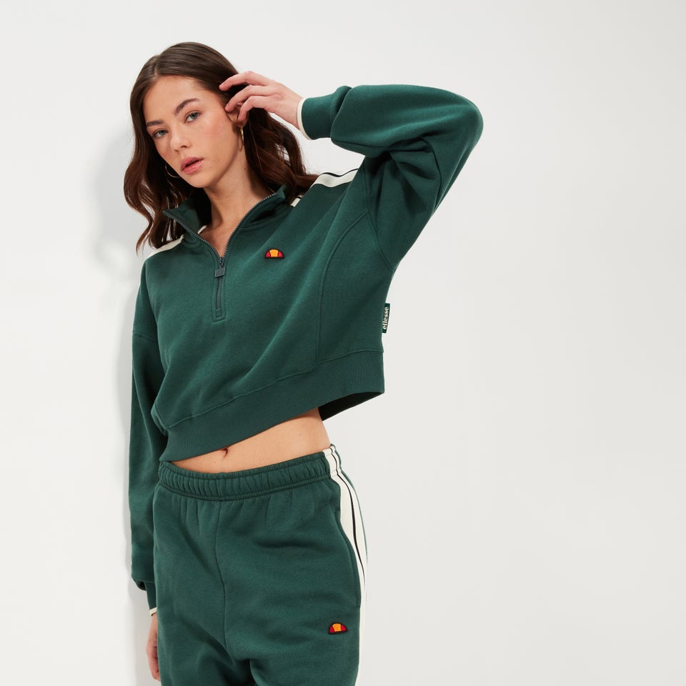 Women's Innocenzo Crop Sweatshirt Dark Green