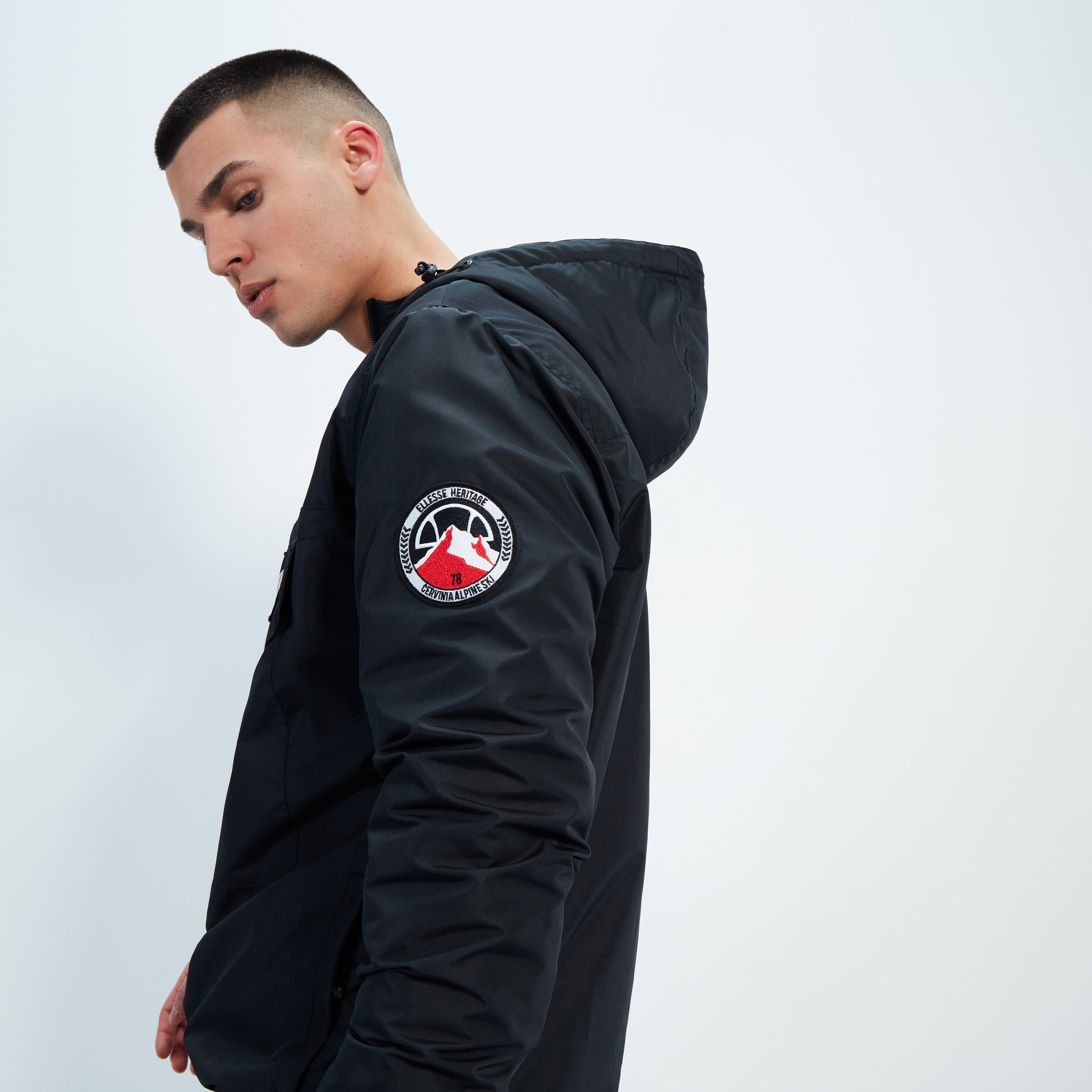 Men's Monterini OH Jacket Black | ellesse UK Men's Monterini OH Jacket Black | ellesse UK