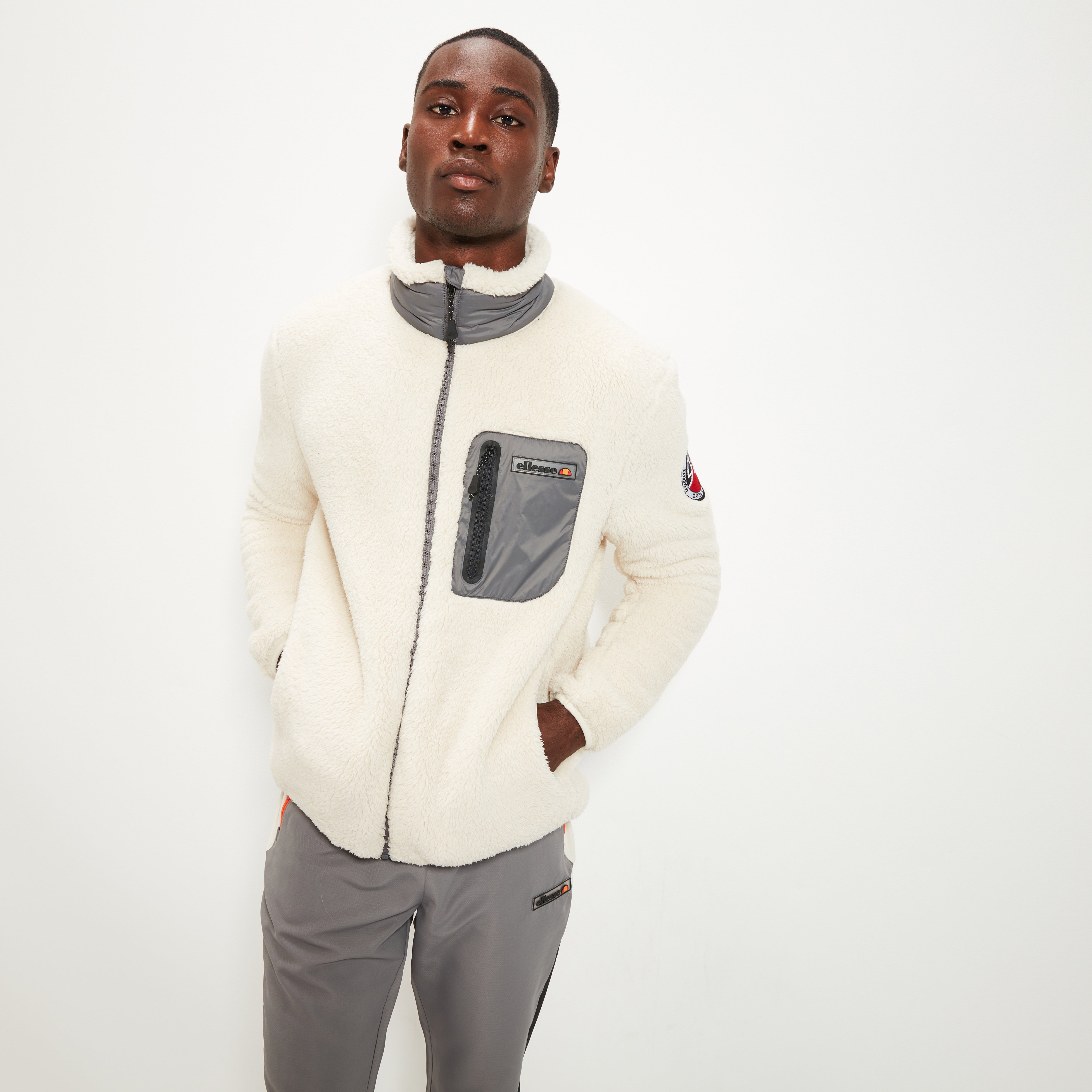 Men's Arbio Jacket Off White | ellesse UK