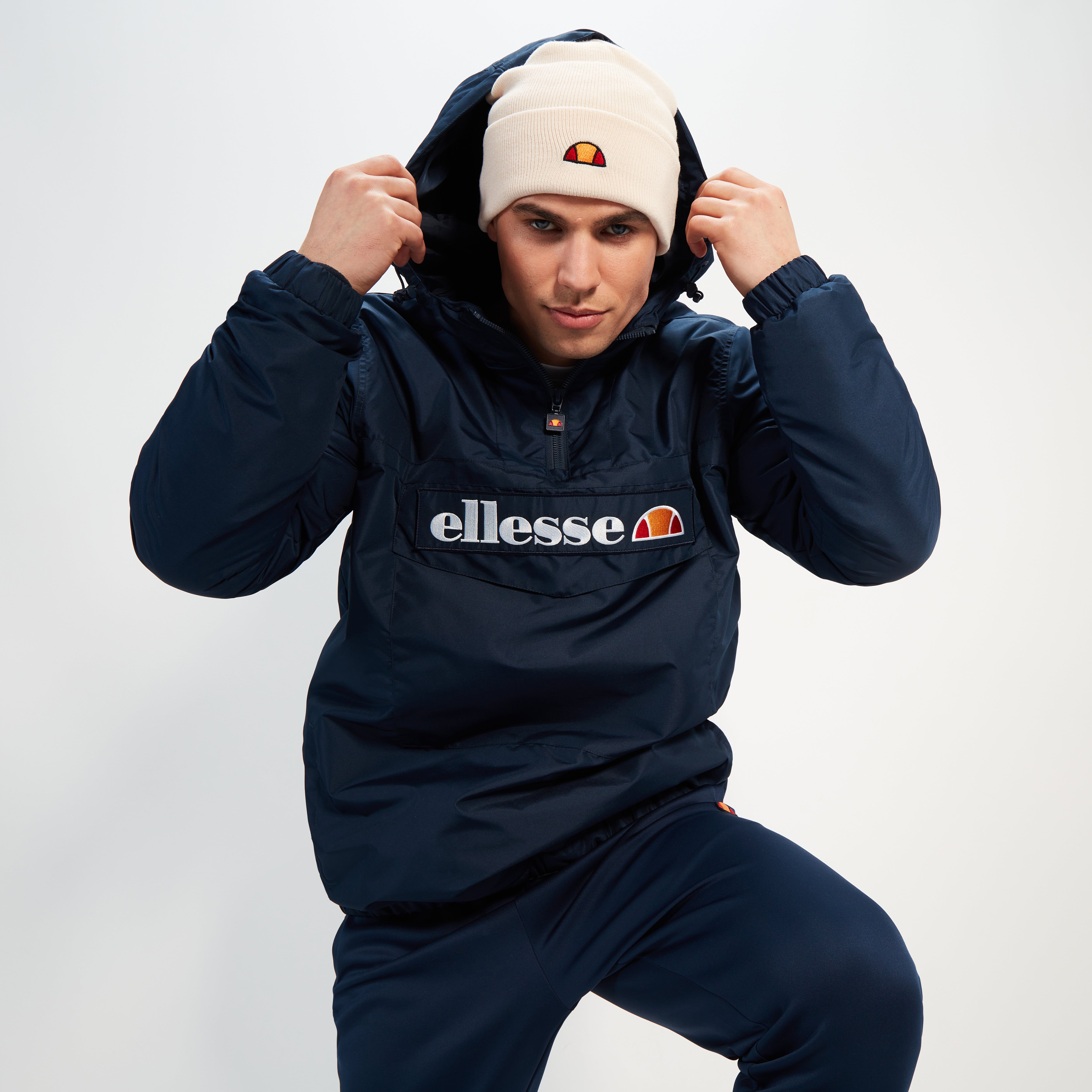 ellesse ネイビー レース付きアンダースコート Men's Monterini OH Jacket Navy | ellesse UK