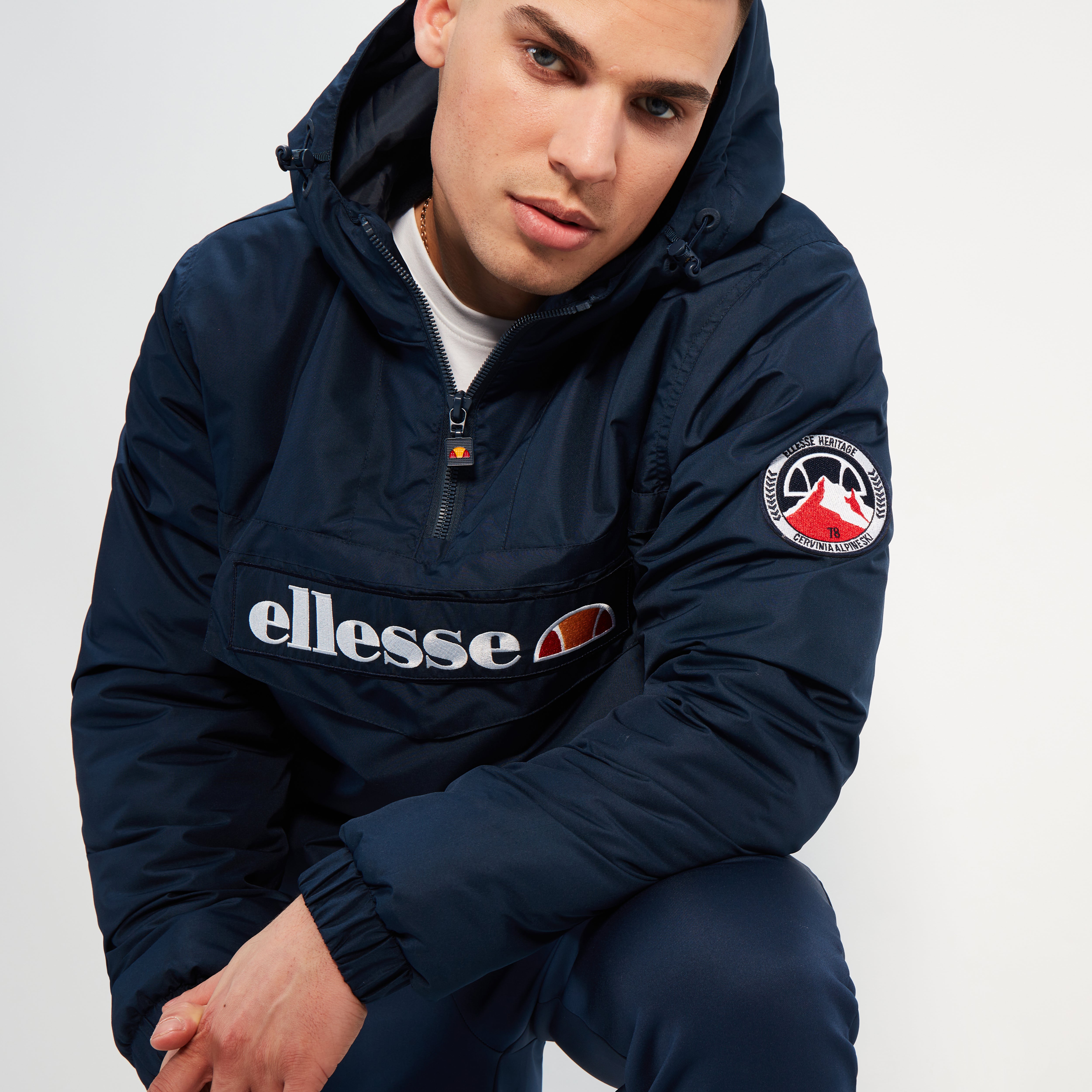Men's Monterini OH Jacket Navy | ellesse UK