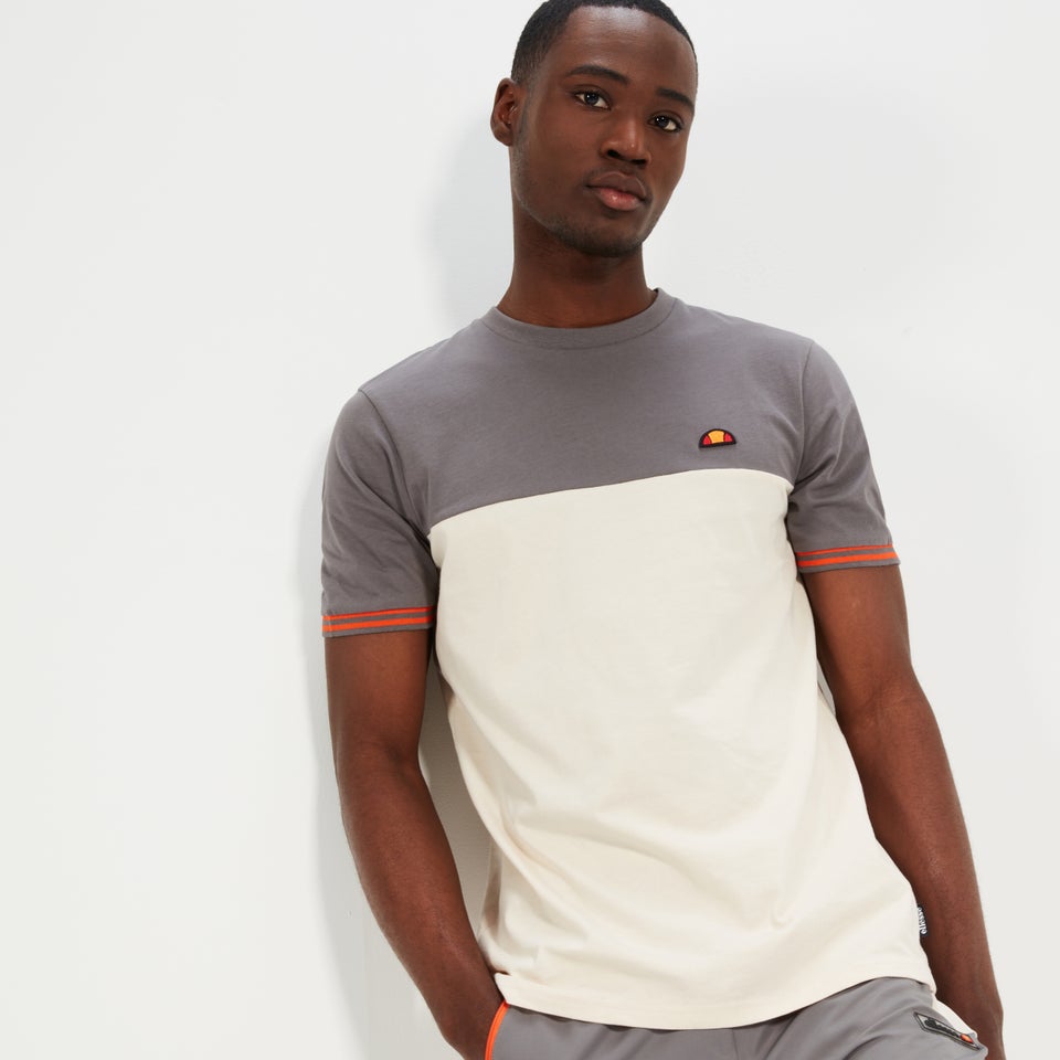 T-Shirt Alenta für Herren, Grau/Altweiß