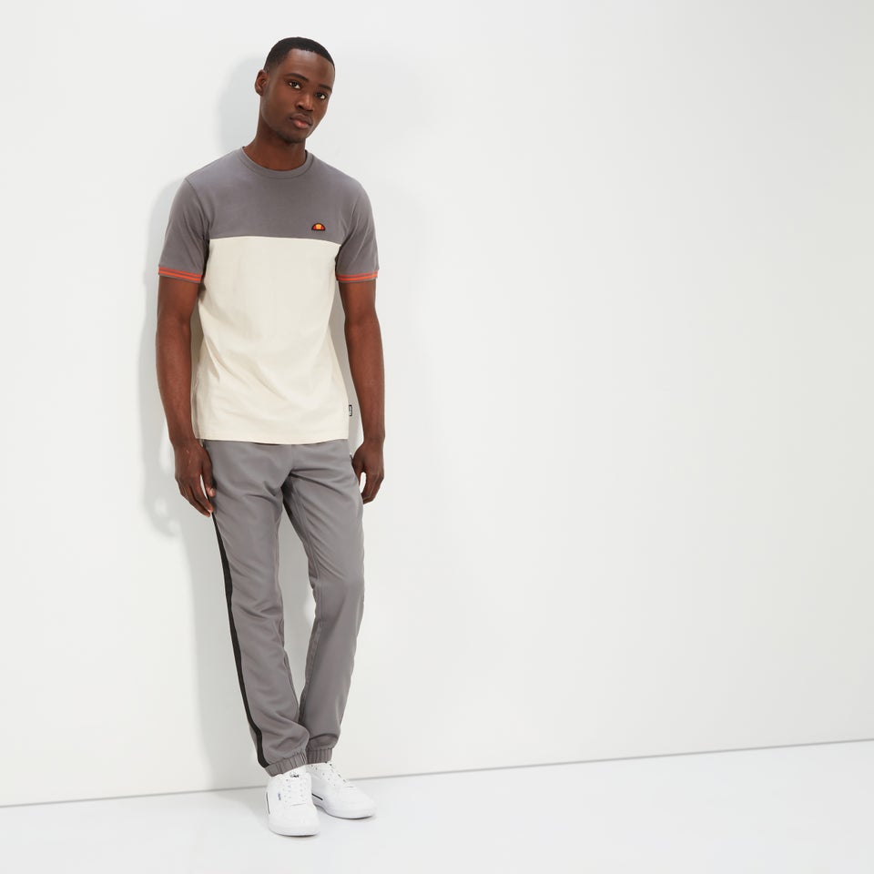 T-Shirt Alenta für Herren, Grau/Altweiß