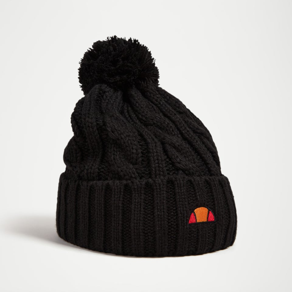 Bommelmütze Hanna für Damen, Schwarz