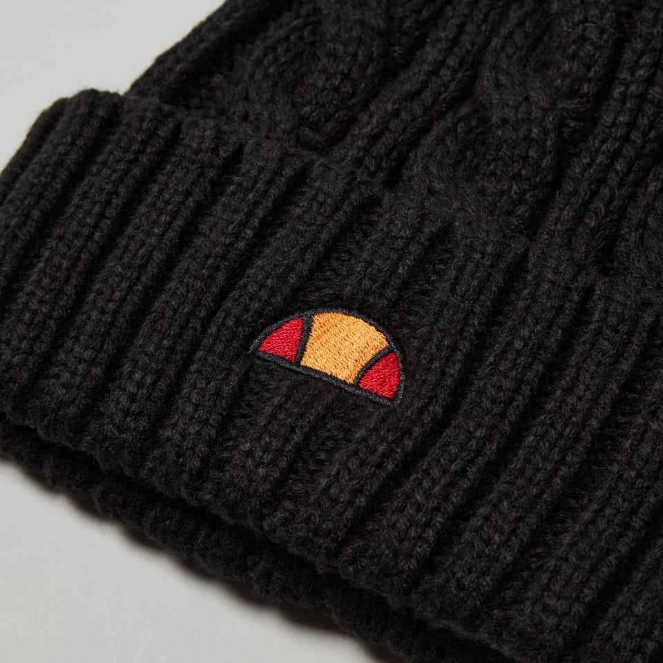 Bommelmütze Hanna für Damen, Schwarz