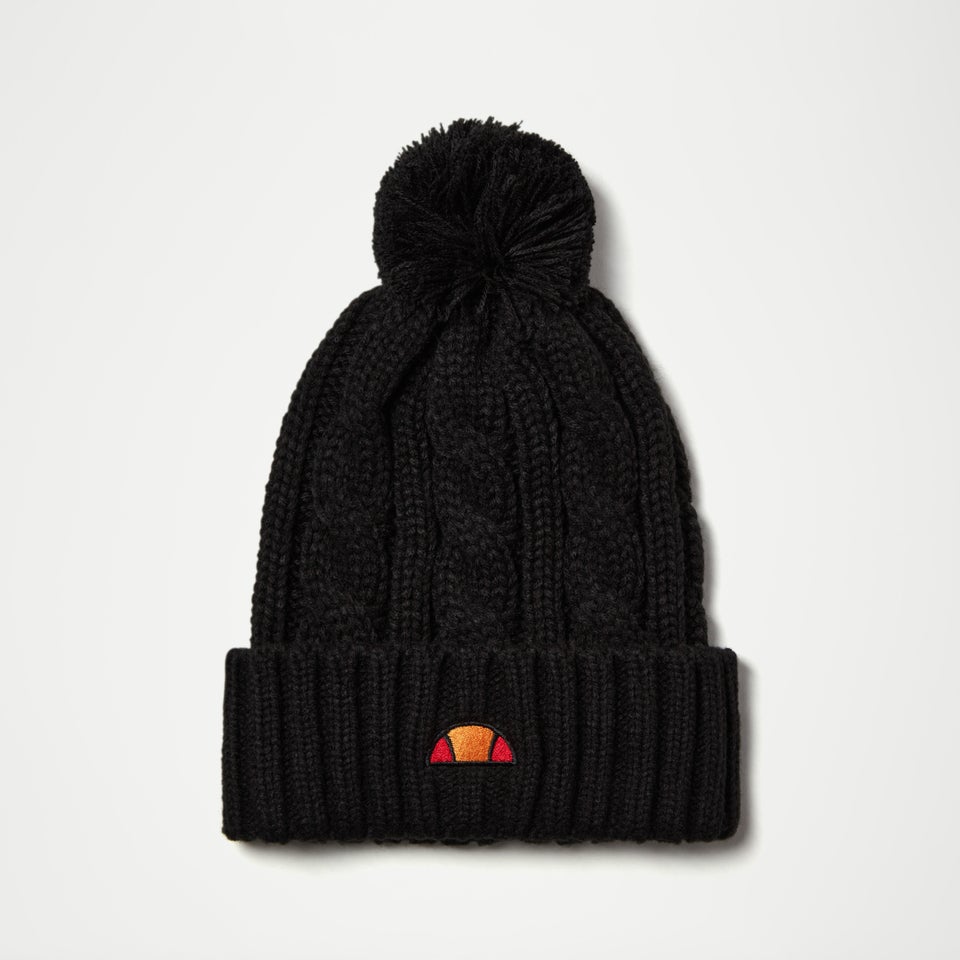Bommelmütze Hanna für Damen, Schwarz