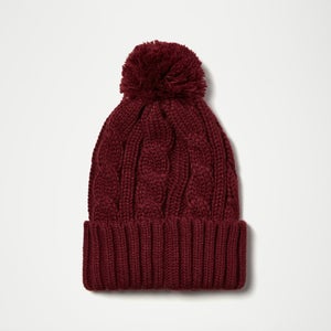 Women's Hanna Pom Pom Beanie Burgundy