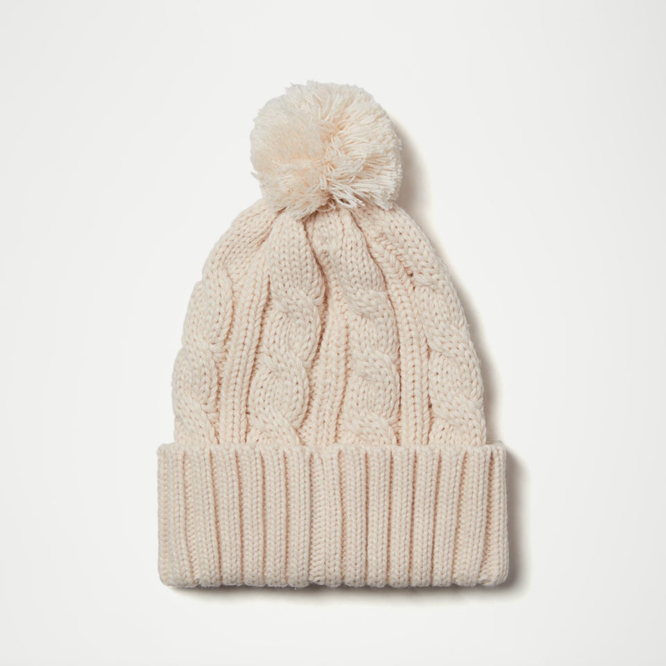 Women's Hanna Pom Pom Beanie Off White