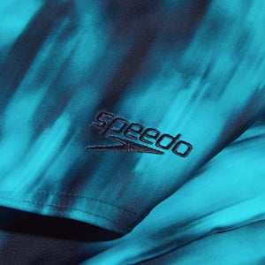 Formender bedruckter Lexi-Badeanzug für Damen Marineblau/Blau