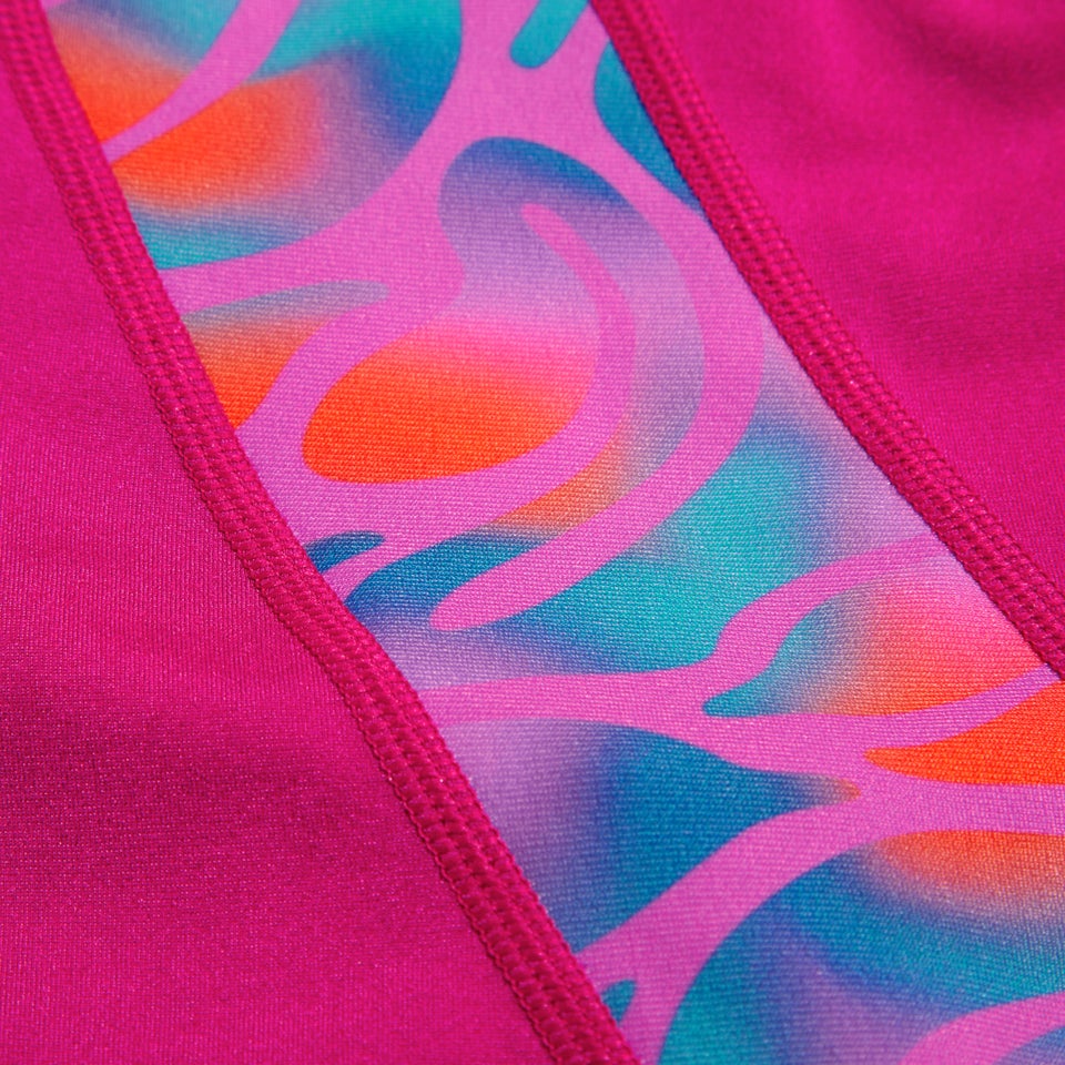 Short Femme Panel imprimé baie