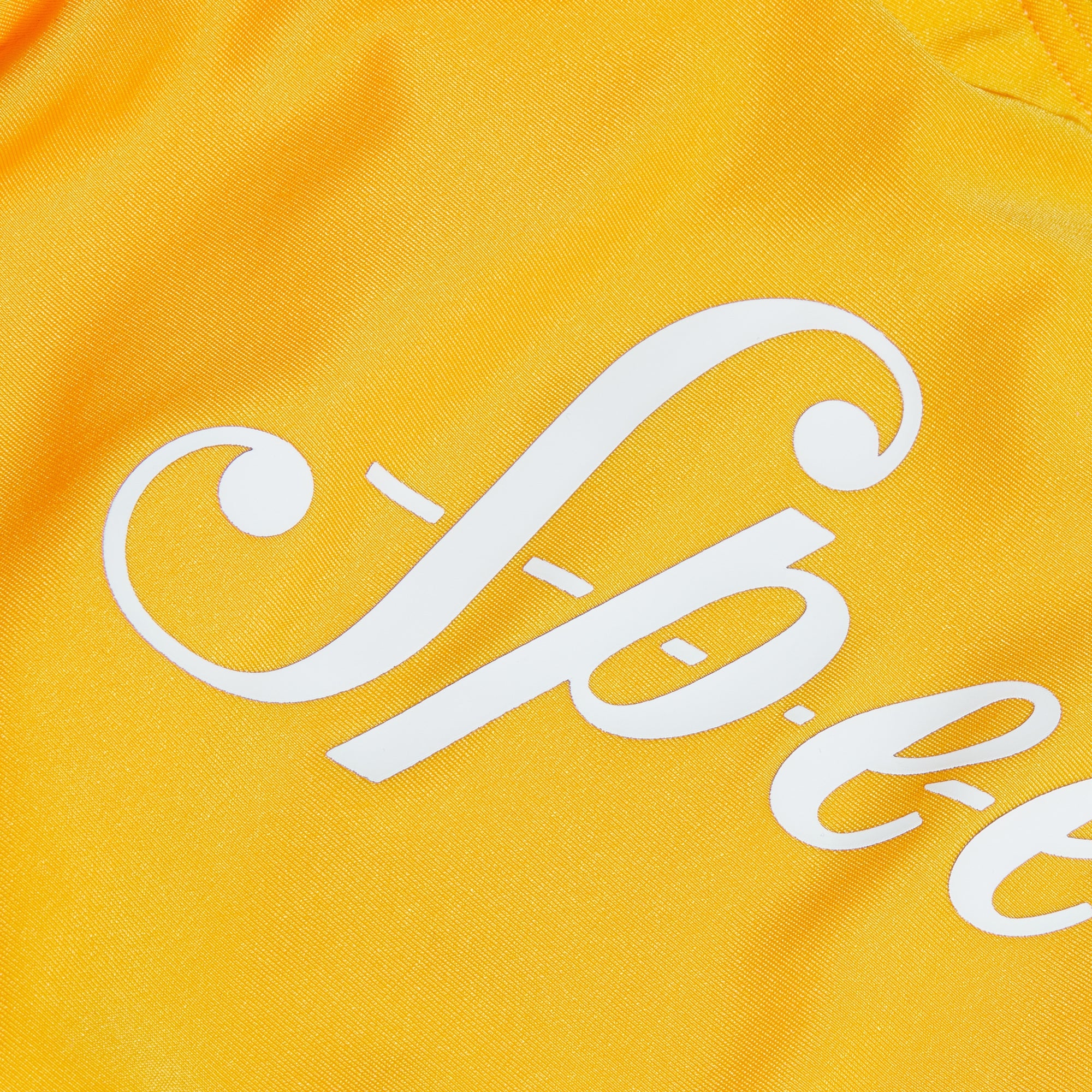 Women's Logo Deep U-Back Swimsuit Yellow
