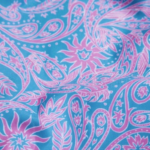 Bedruckter Medalist-Badeanzug für Mädchen Blau/Violett