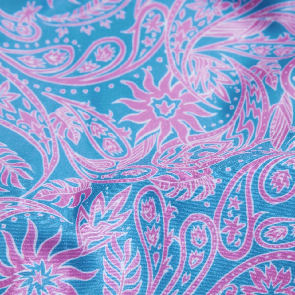 Maillot de bain Fille Medalist imprimé bleu/violet