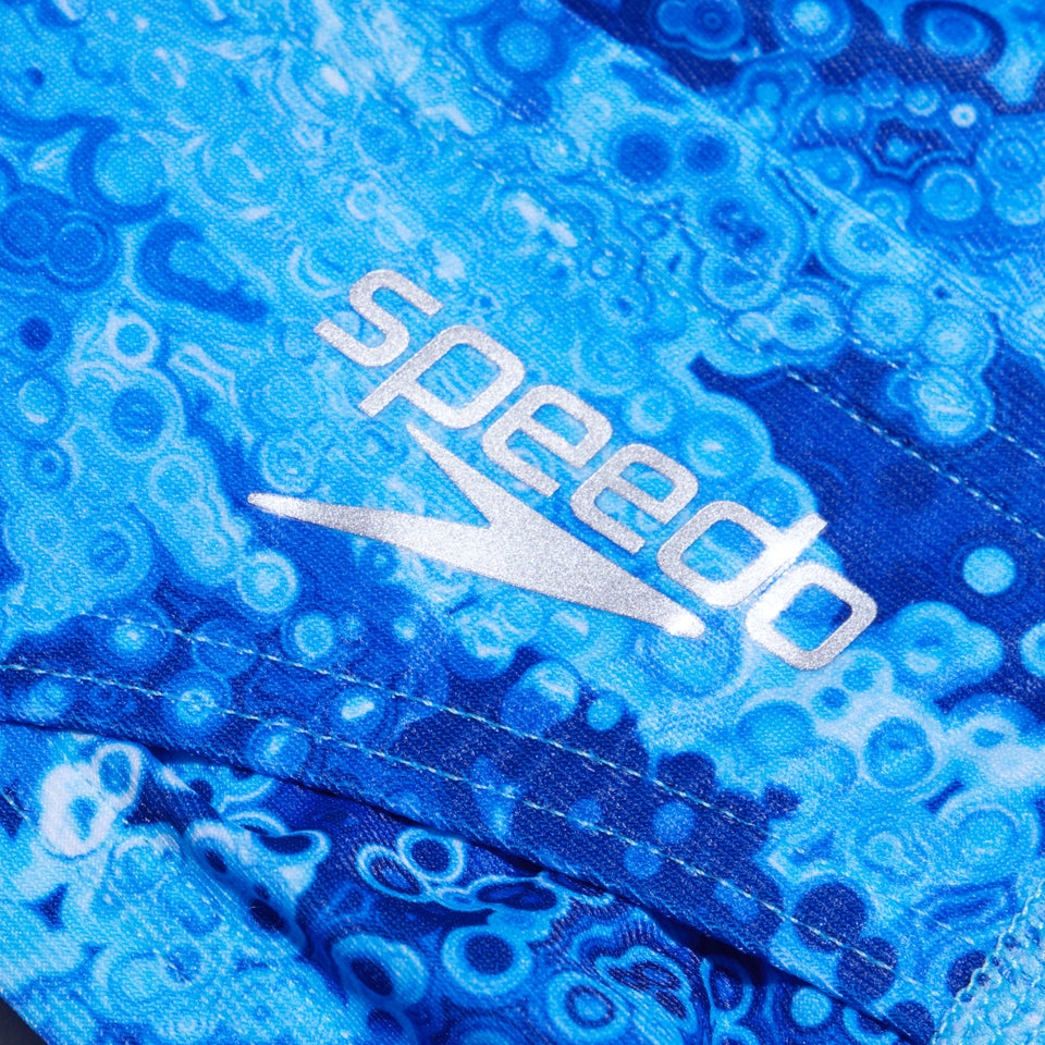 Slip de bain Homme Club Training Allover Digital 5 cm bleu