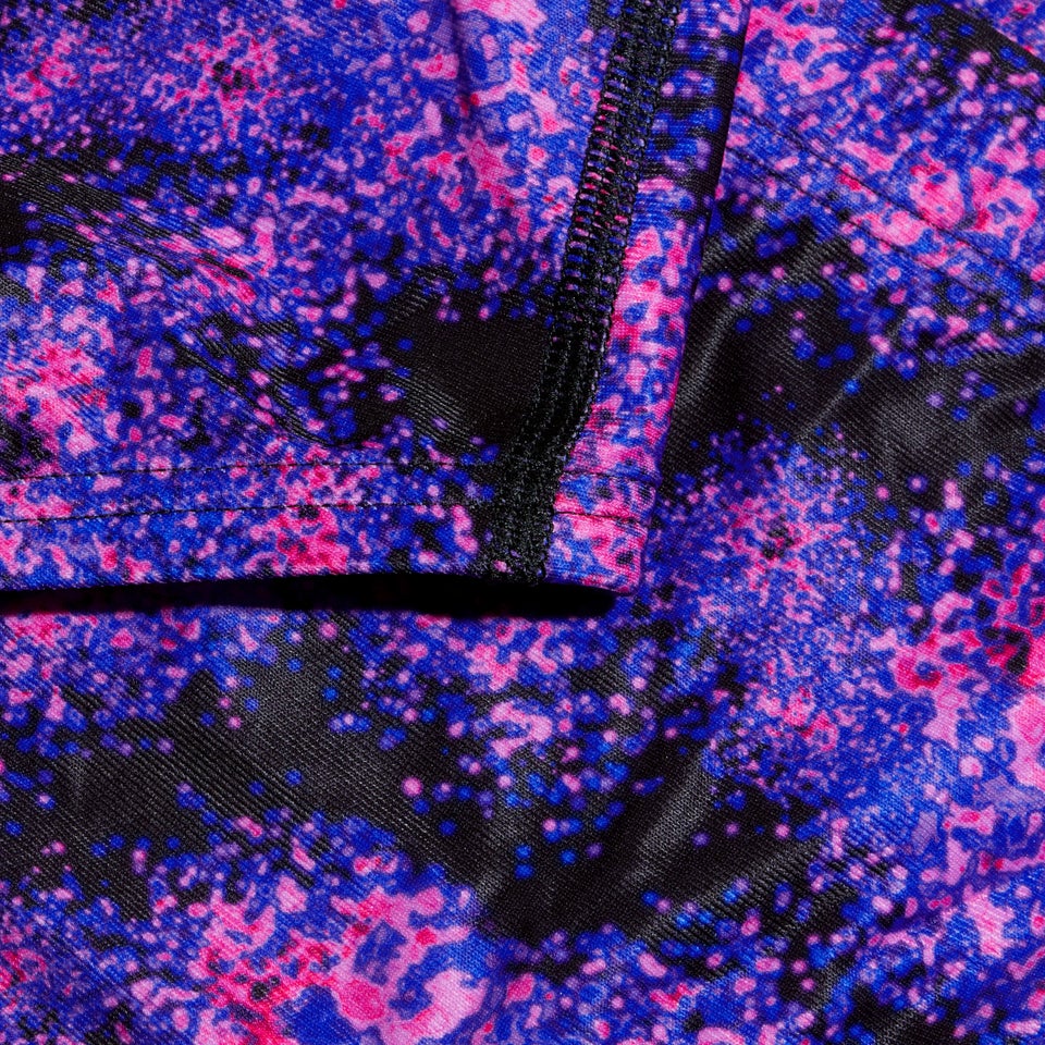 Slip de bain Homme Club Training Allover 13,5 cm noir/bleu