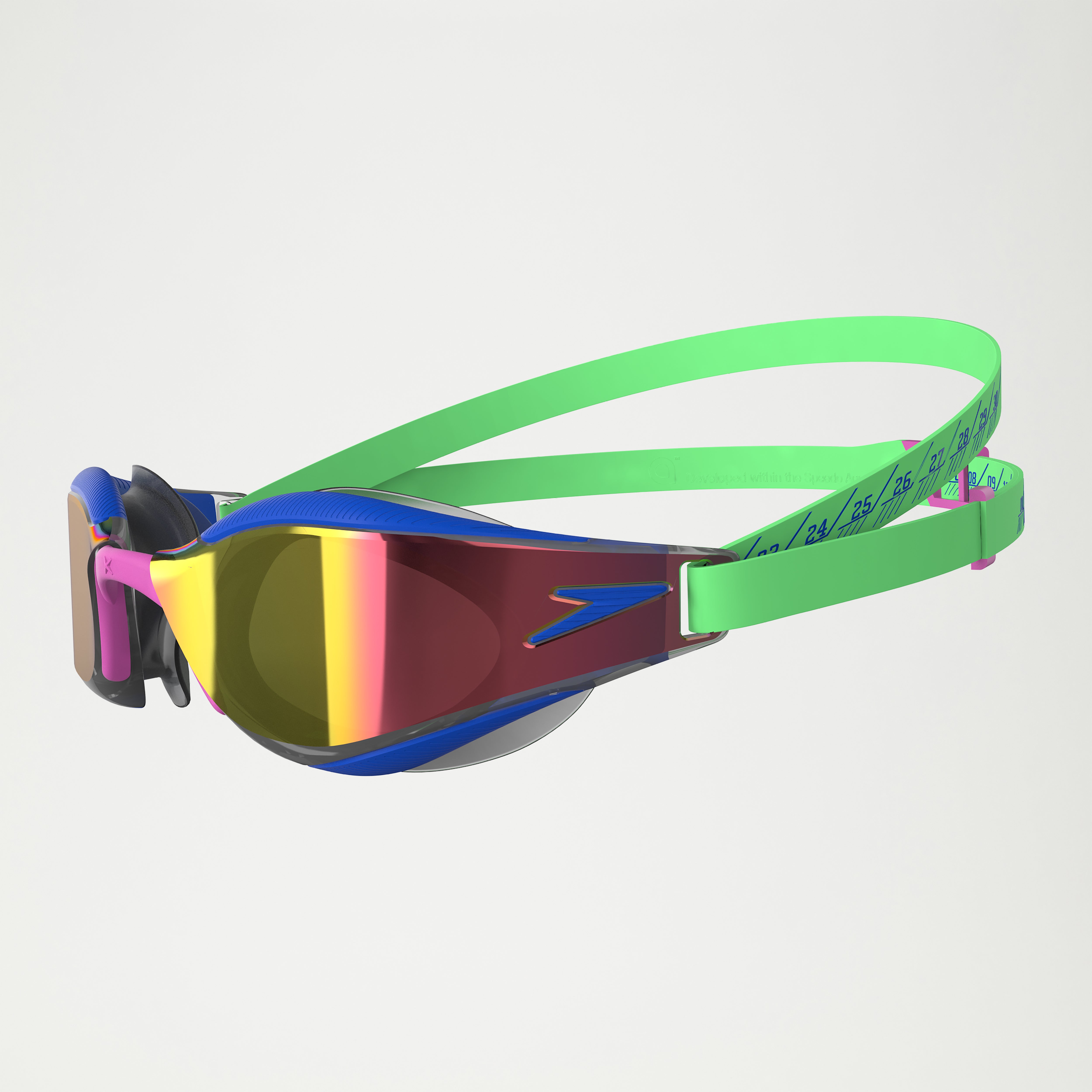 Fastskin Hyper Elite Mirror Goggles Green/Blue | Speedo UK