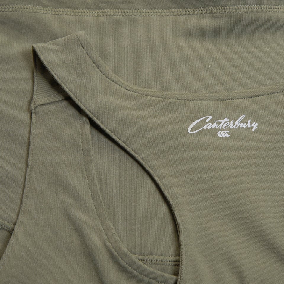 Womens Convex Crop Vest Green