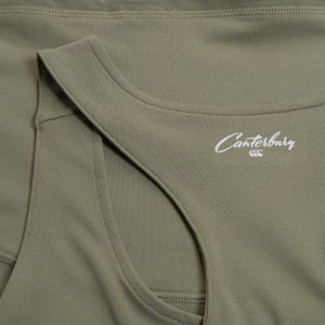 Womens Convex Crop Vest Green