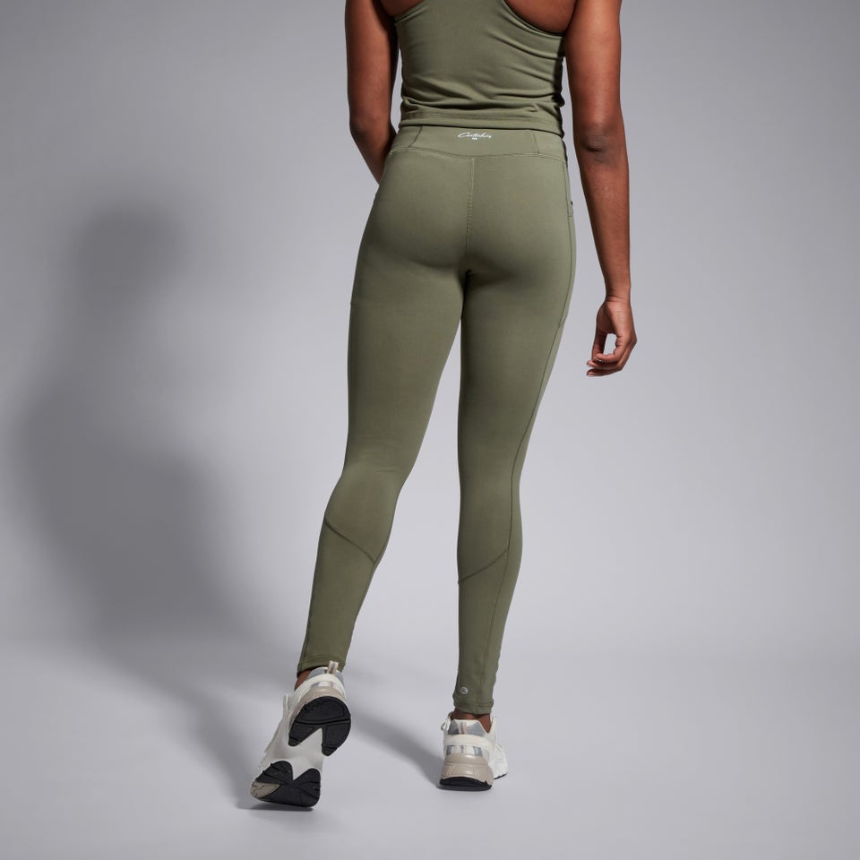 Womens Convex 25" Tight Pant Green