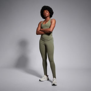 Womens Convex 25" Tight Pant Green