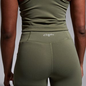 Womens Convex 25" Tight Pant Green