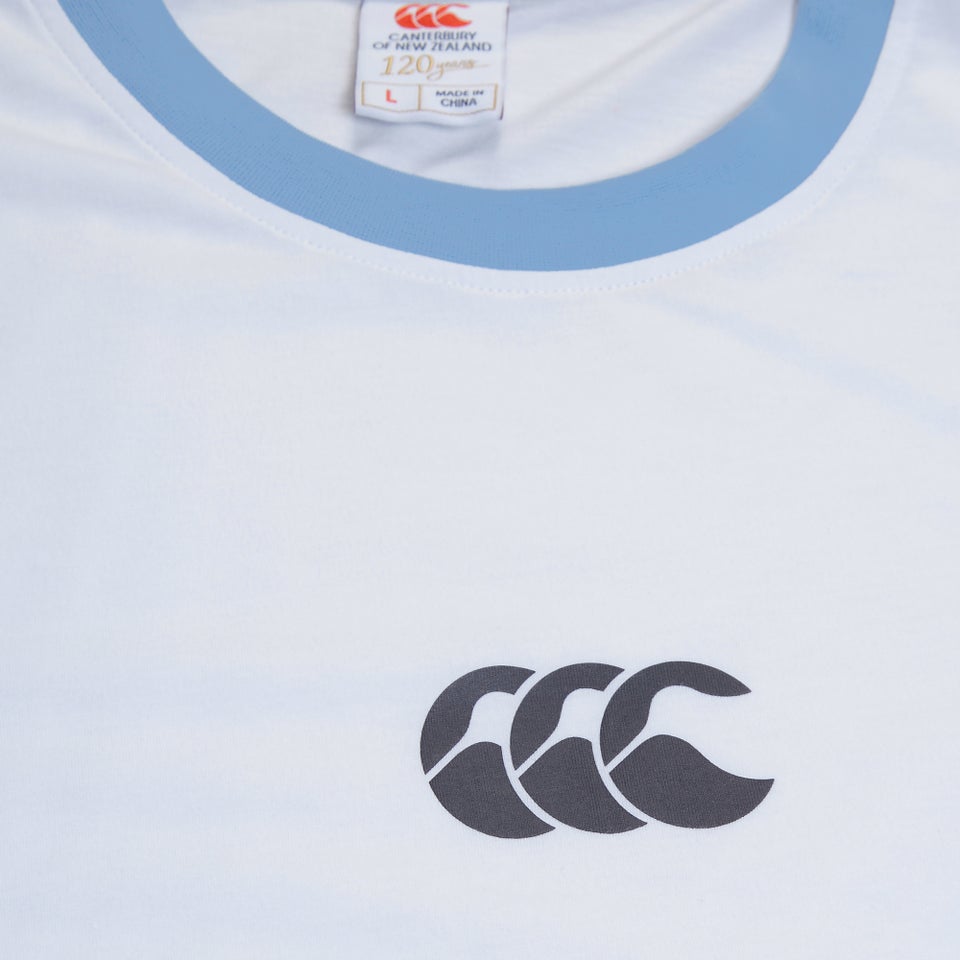 Mens Legends Panel SS T-Shirt White