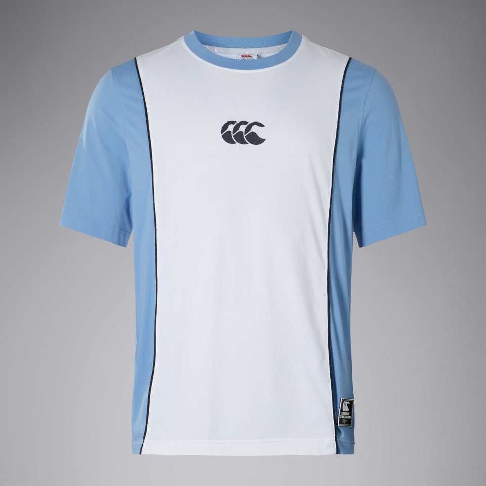 Mens Legends Panel SS T-Shirt White