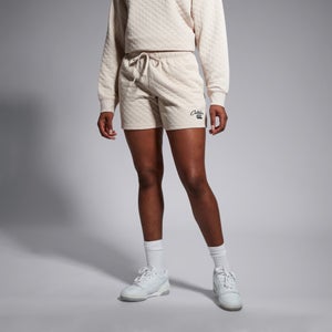 Womens Scene-Set 5" Knit Shorts Beige