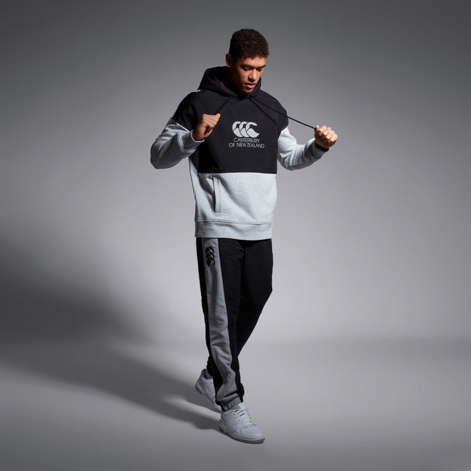 CANTERBURY LEGENDS PANEL HOODIE AM BLACK