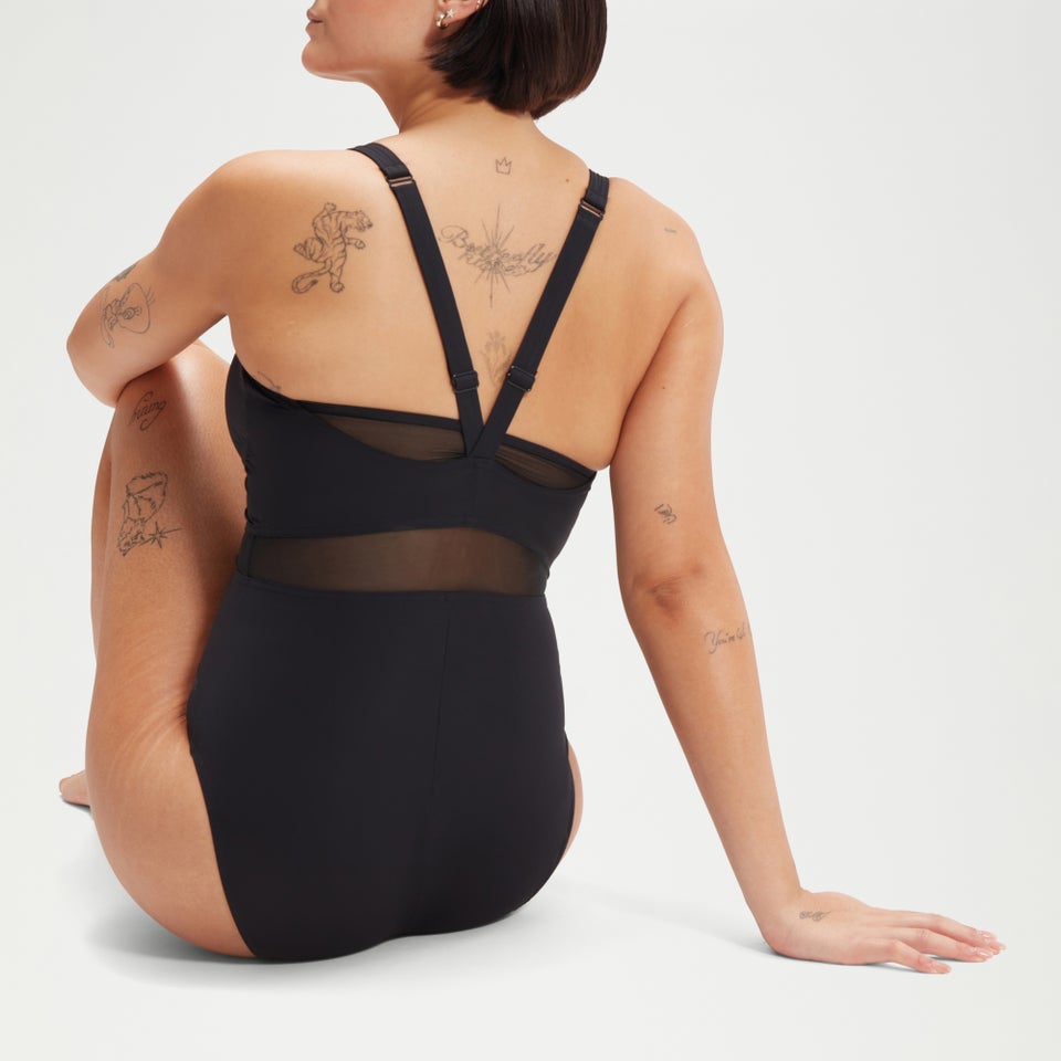 Maillot de bain Femme effet galbant LuniaGlow noir