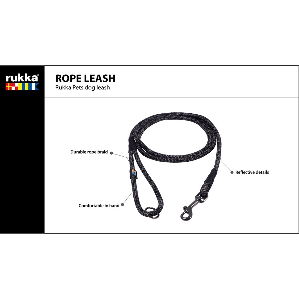 Rope Leash - Black