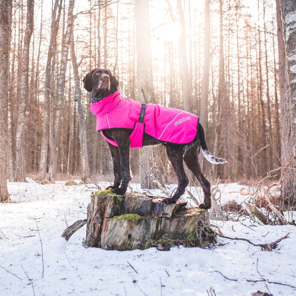 Warmup Coat - Raspberry