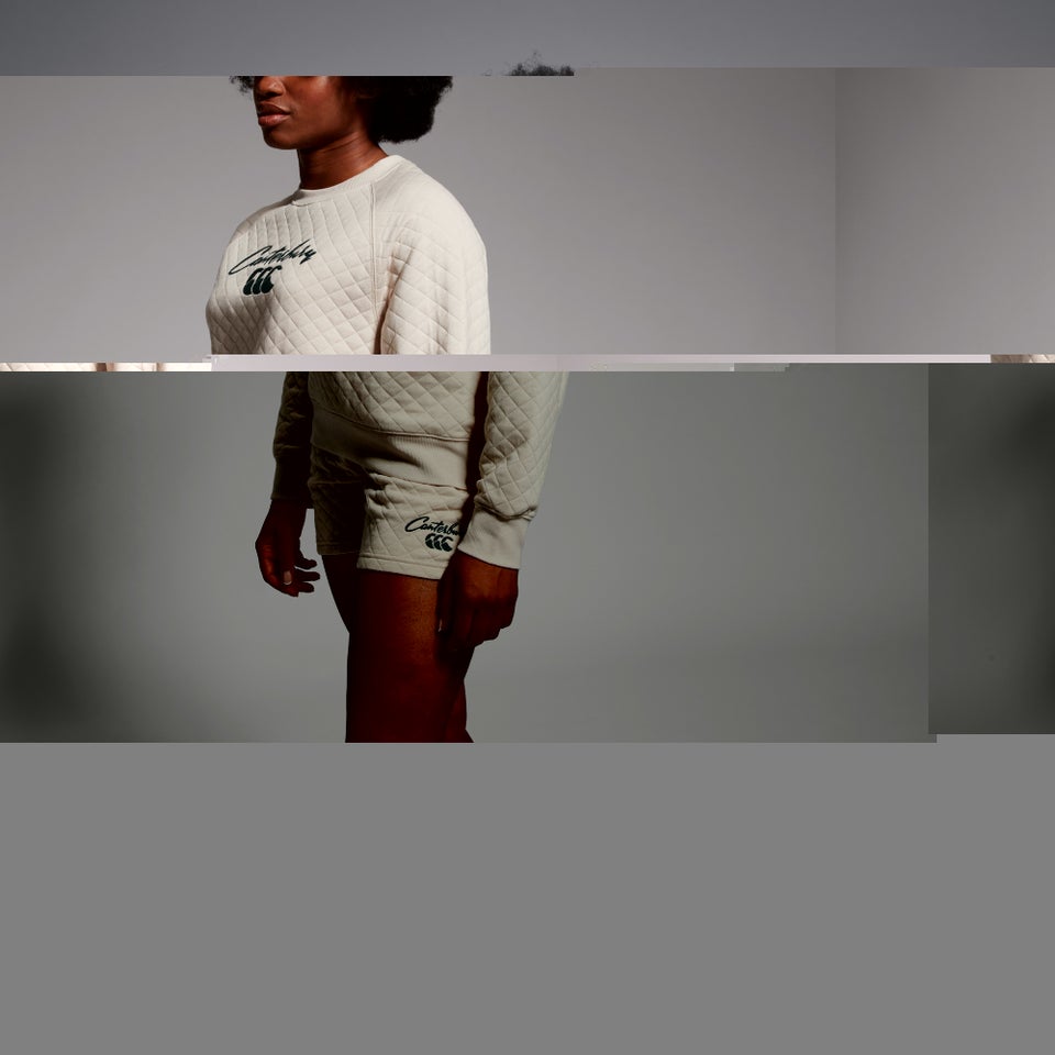 CANTERBURY W SCENE-SET CREW SWEAT AF BEIGE