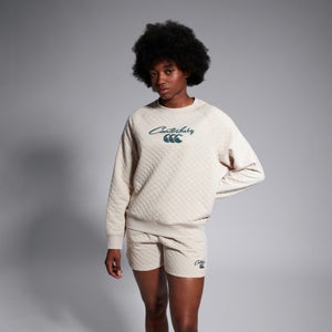 CANTERBURY W SCENE-SET CREW SWEAT AF BEIGE