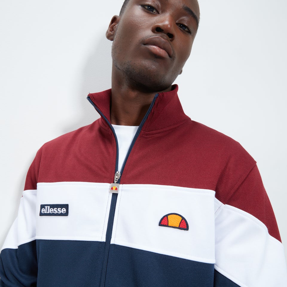 Men's Caprini Track Top Burgundy/Navy