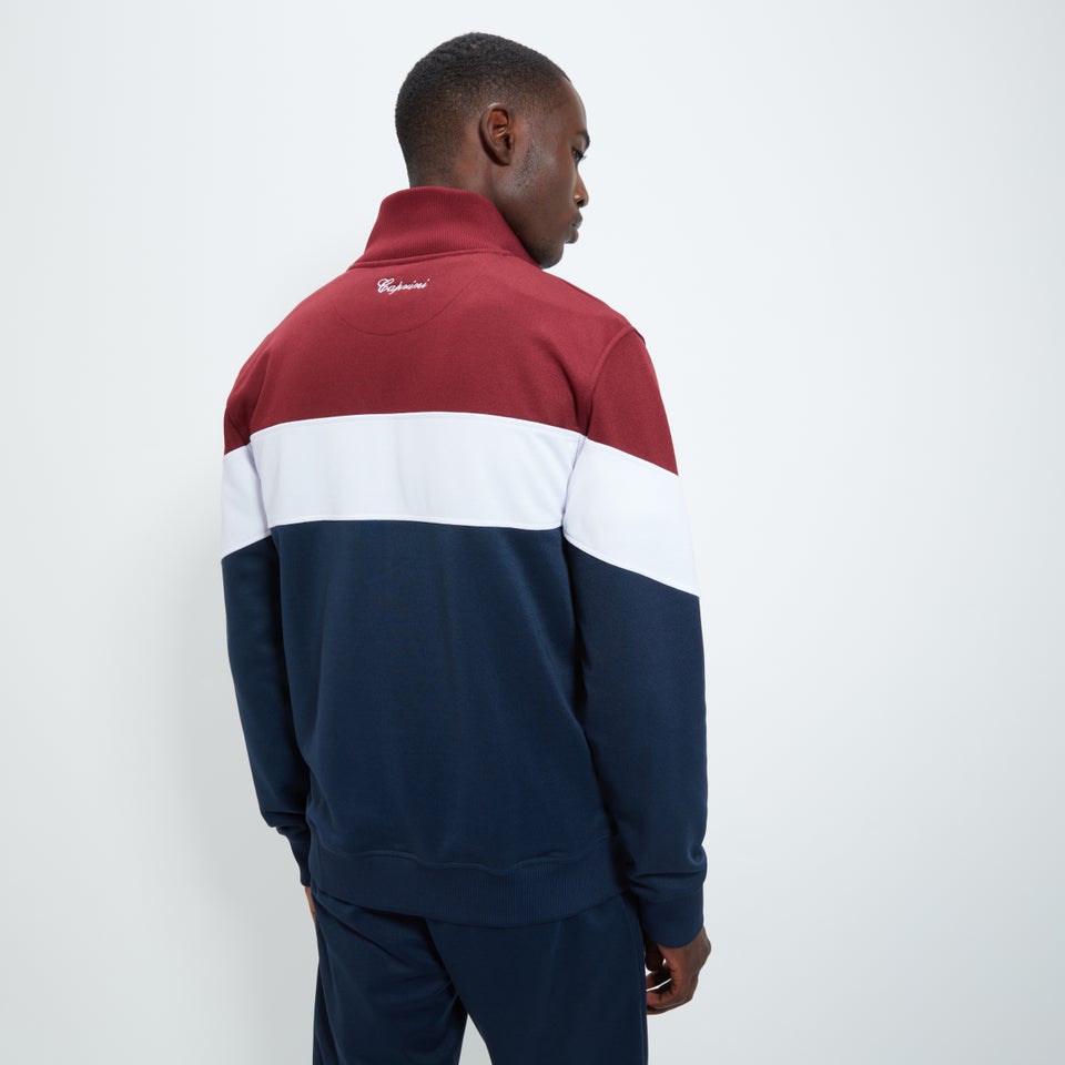 Men's Caprini Track Top Burgundy/Navy