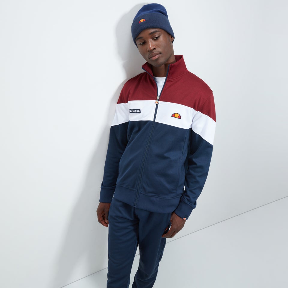 Men's Caprini Track Top Burgundy/Navy