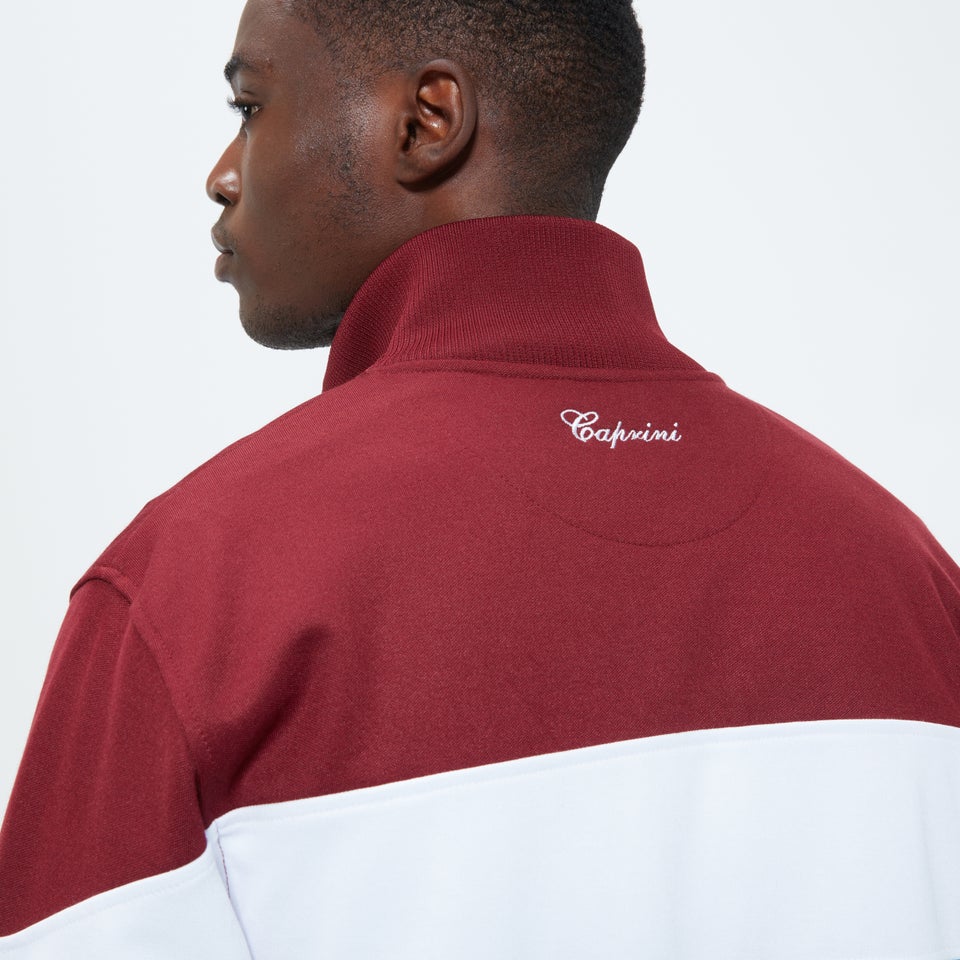 Men's Caprini Track Top Burgundy/Navy