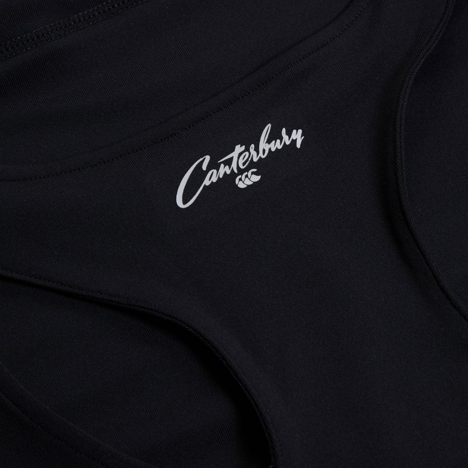 Womens Convex Crop Vest Black